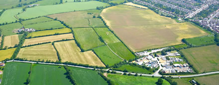 Barwell aerial view